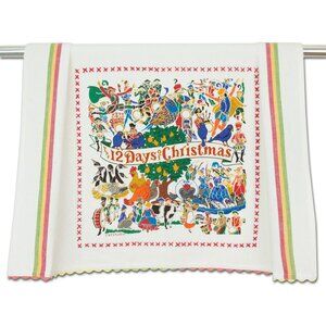 NEW CATSTUDIO 12 DAYS OF CHRISTMAS DISH TOWEL